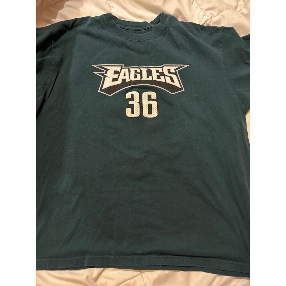 vintage Reebok Philadelphia Eagles Brian Westbrook #36 T-shirt (size XL).